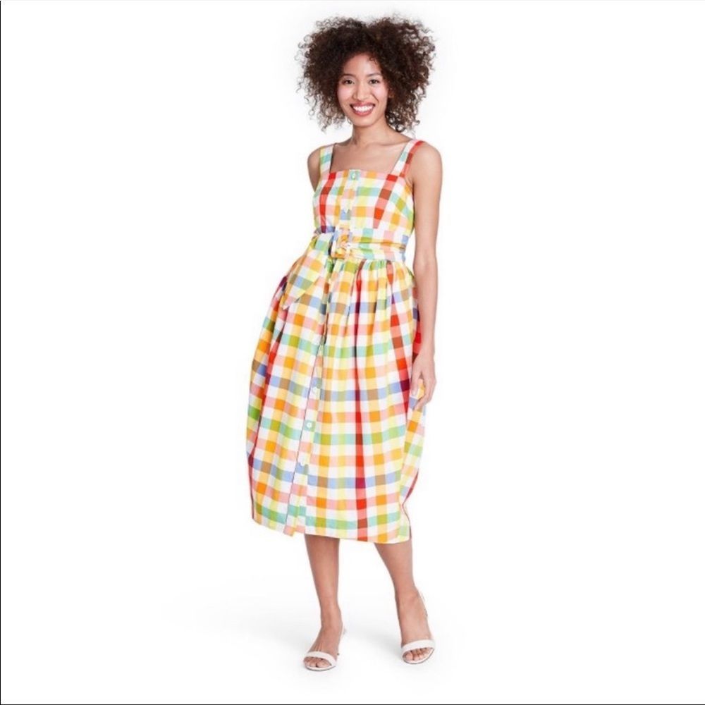 Christopher John Rogers Target Plaid Dress Size 4 Brand New With Tags